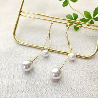 パールが揺れる上品なアメリカンタイプ