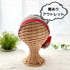 【ワケあり】ヘッドスカーフ・レトロ馬車柄