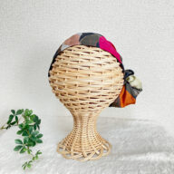 【イタリアンシルク】SDGｓなヘッドスカーフ　”カモフラ柄③”