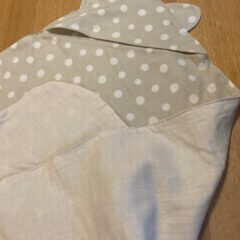 赤ちゃん用のおくるみ作成