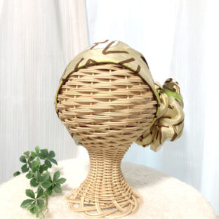 【シルク】SDGｓなヘッドスカーフ　”フルーツ柄”