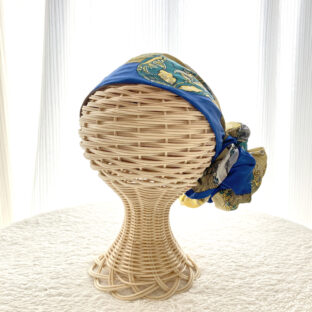 【シルク】SDGｓなヘッドスカーフ　br817-t1013